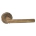 Serozzetta by Carlisle Brass Antique Brass Door Handles on Round Rose - Philadelphia Range 