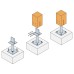 Simpson Strong Tie PBH120 Heavy Duty Elevated Post Base for 120-200mm Posts - 216mm Height