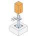 Simpson Strong Tie PBH120 Heavy Duty Elevated Post Base for 120-200mm Posts - 216mm Height