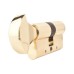Exel 5 Pin 60mm Euro Thumbturn Cylinder - 30mm Turn + 30mm - Pol Brass - Keyed to Differ