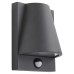 Forum Zinc Vesoul LED Domed Outdoor Down Wall Light with PIR - IP43 - Anthracite