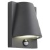 Forum Zinc Vesoul LED Domed Outdoor Down Wall Light with PIR - IP43 - Anthracite