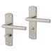 Exel Polished Stainless Steel Mitred Bathroom Door Handle - 172 x 44mm