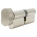 Yale 6 Pin 100mm Euro Thumbturn Cylinder - 50mm Turn + 50mm - Satin Nickel - Keyed to Differ