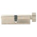 Yale 6 Pin 100mm Euro Thumbturn Cylinder - 50mm Turn + 50mm - Satin Nickel - Keyed to Differ