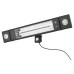 Forum Zink Blaze IP44 Wall Mounted Patio Heater with LED Lights and Remote Control - 1800W
