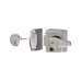 ERA Double Locking Nightlatch - 40mm Backset - Satin Chrome Case/Cylinder