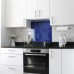 Exel Aluminium Kitchen Splashback - 900 x 750mm - Gloss Ultra Marine Blue