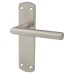 Exel Satin Stainless Steel Mitred Latch Door Handle - 172 x 44mm