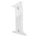 79mm Screw Fix Door Numeral - 1 - White