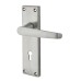 Exel Satin Chrome Budget Straight Keyhole Door Handle - Mia Range - 153 x 42mm