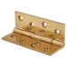 Double Phosphor Bronze Washered Butt Door Hinge - 100 x 67 x 3.5mm - Polished Brass - Pair