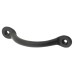 Olde Forge Bean Bow Cabinet Pull Handle - 88mm Centres - Black Iron