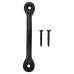 Olde Forge Bean Bow Cabinet Pull Handle - 88mm Centres - Black Iron