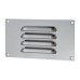 Exel Hooded Louvre Vent - 165 x 89mm - 1672mm² Free Air Flow - Polished Stainless Steel