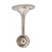 Rothley 25mm Hanging Rail End Bracket - Brushed Nickel - Pack of 2