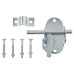 Brenton Upright Oval Gate Padlock Bolt - 116mm Length - Bright Zinc Plated