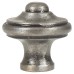 Olde Forge Button Round Cabinet Knob - 35mm Diameter - Pewter Effect