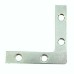 Flat Angle Corner Bracket - 75 x 75 x 15mm - Zinc Plated - Pack of 10