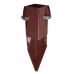 Powapost Fence Post Repair Spike - Twin Bolt - 100 x 100 x 300mm - Brown Powder Coated