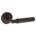 Burlington BUR40 Dark Bronze Knurled Door Handles on Round Rose - Piccadilly Range 