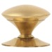 Exel Budget Victorian Round Cabinet Knob - 25mm Diameter - Polished Brass