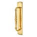 Carlisle Brass Offset Door Pull Handle on Plate - Screw Fix - 380 x 65mm - Polished Brass