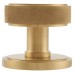 Hampstead Knurled Centre Door Knob - 80mm Rose Diameter - Satin Brass