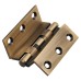 Cranked Ball Bearing Storm Proof Casement Window/Door Hinge - 64 x 2.5mm - Antique Brass - Pair