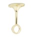 Exel 19mm Hanging Rail Centre Bracket - Polished Brass