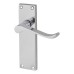 Exel Polished Chrome Budget Scroll Latch Door Handle - Mia Range - 153 x 42mm