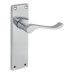 Exel Polished Chrome Budget Scroll Latch Door Handle - Mia Range - 153 x 42mm