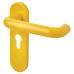 Hoppe AR600/23 Golden Yellow Nylon Steel Core Euro Lock Door Handle - 47.6mm c/c - Paris Range