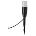 Forum Zink Daw 2W LED Solar Ground Spike Garden Light Kit - IP65 - 4000K/RGB - Black - Pack of 4