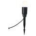 Forum Zink Daw 2W LED Solar Ground Spike Garden Light Kit - IP65 - 4000K/RGB - Black - Pack of 4