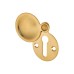 Exel Budget Escutcheon - 32mm Diameter - Keyhole - Polished Brass