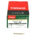 TIMCO Classic Pozi Countersunk Wood Screws - 5.0 x 45mm - Yellow Zinc - Pack of 200