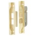 2 Lever Pre Rebated Sashlock - 64mm Case - 44mm Backset - Polished Brass 