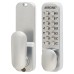 Arrone AR195 Fire Rated Mechanical Code Lock - Holdback Option - Satin Chrome 