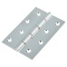 Double Phosphor Bronze Washered Butt Door Hinge - 100 x 67 x 2.2mm - Satin Chrome - Pair