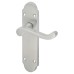 Exel Satin Chrome Victorian Summer Scroll Latch Door Handle - 168 x 40mm