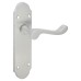 Exel Satin Chrome Victorian Summer Scroll Latch Door Handle - 168 x 40mm