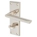 Serozzetta by Carlisle Brass Polished Nickel Bathroom Door Handle - Dieci Range - 150 x 50mm