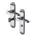 M Marcus Polished Chrome Scroll Bathroom Door Handle - Aurora Range - 183 x 42mm