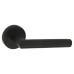 Exel Matt Black Door Handles on Round Rose - Emily Range 