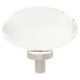 Exel Globe Glass Cabinet Knob - 44mm Diameter - Satin Nickel