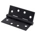 Exel Twin Ball Bearing Butt Door Hinge - 100 x 75 x 2mm - Matt Black - Pair