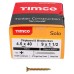 TIMCO Solo Chippy Pozi Countersunk Wood Screws - 4.5 x 40mm - Yellow Zinc - Pack of 200