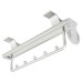 Slide Out Wardrobe Rail - 310-470mm - Max Weight 15kg - Satin Silver