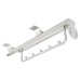 Slide Out Wardrobe Rail - 310-470mm - Max Weight 15kg - Satin Silver